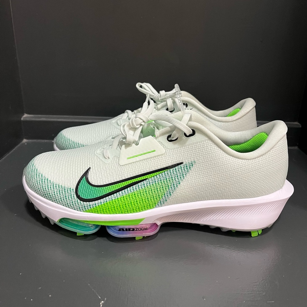 Nike Air Zoom Infinity Tour Next 2 Golf Shoes Grn/Blk/Wht -Sz Mn 10/Wm 11.5 NWOB